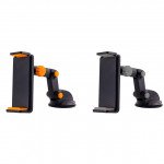 Wholesale Clip Long Neck Tablet Windshield and Dashboard Car Mount Holder C058 (Black Orange)